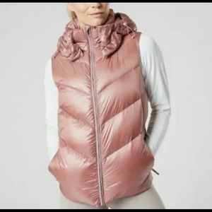 Athleta Lofty Down Vest- Dogwood Mauve